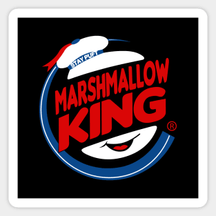 Marshmallow King 80's Ghost Paranormal Movie Fast Food Logo Parody Sticker